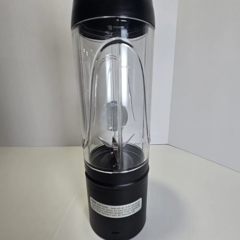 FitRx Rocket Portable Blender 18oz Black USB Rechargeable Personal Smoothie CIB
